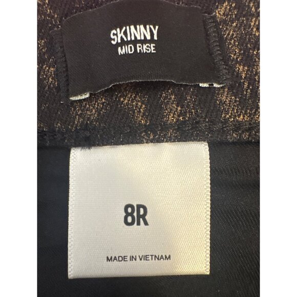 2/$30 Express Skinny Mid Rise Snake Print Pants 8R Stretchy NWT - Picture 5 of 15